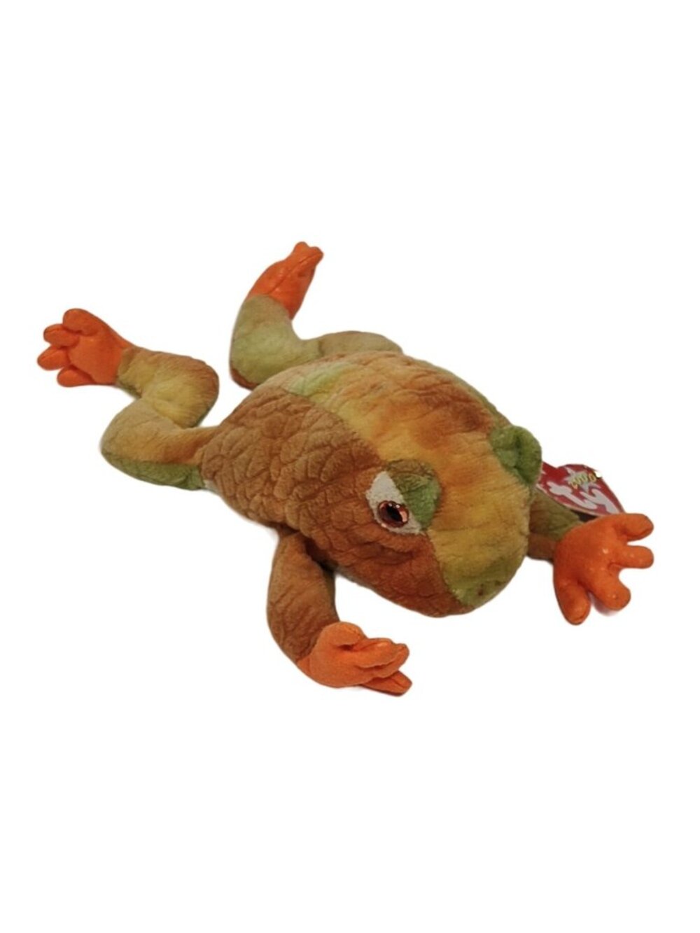 TY Beanie Baby Prince Frog 2000 Surface Washable Polyester Fiber Plush Toy 8"